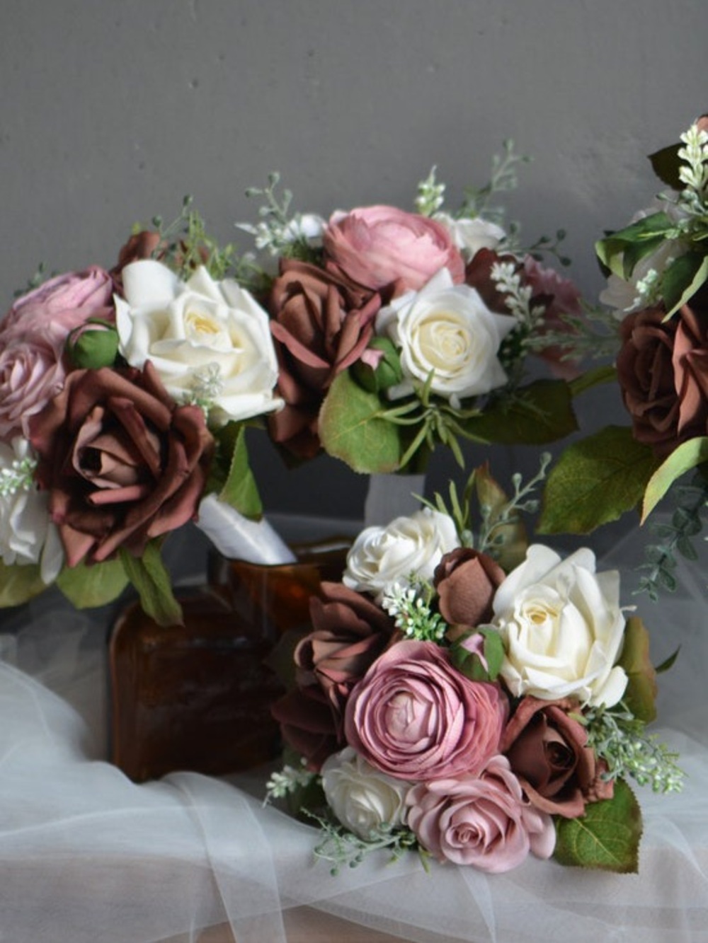 Bulk 8” Handmade Real-Touch Bouquets